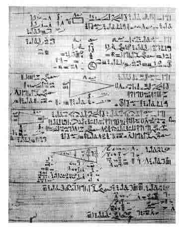 Picture of Rhind papyrus